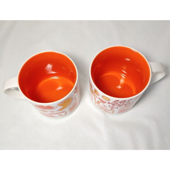 Starbucks Mugs Las Vegas Pair Been There Series 14oz Ceramic Coffee Cup Gift - Picture 9 of 11